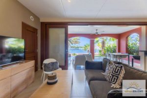   Ground floor apartment with views to Spanish Waters in a resort with private beach for sale      Willemstad Brakkeput Abou,  Willemstad