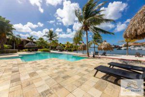 Ground floor apartment with views to Spanish Waters in a resort with private beach for sale,  Willemstad