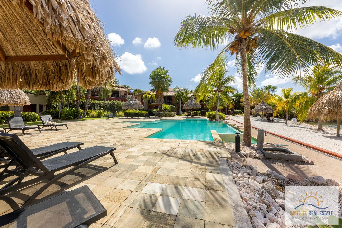 Waterfront Apartment with Private Beach  for Sale on Spanish Water Resort